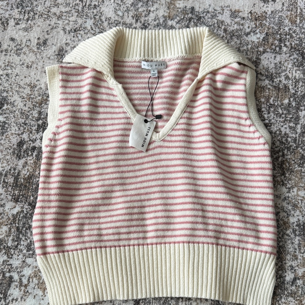 NWT Miou Muse Sweater Vest